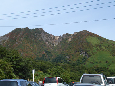 朝日岳周辺の紅葉