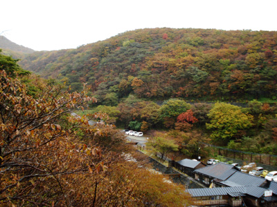 那須湯本周辺の紅葉の様子