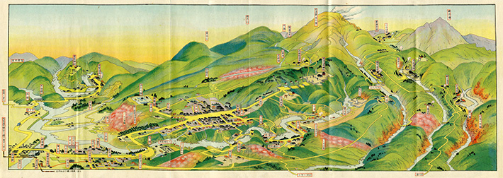 昭和初期の鳥瞰図