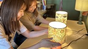 好きな生地と色を組わ合せて作る 「世界にひとつのテーブルランプ」　